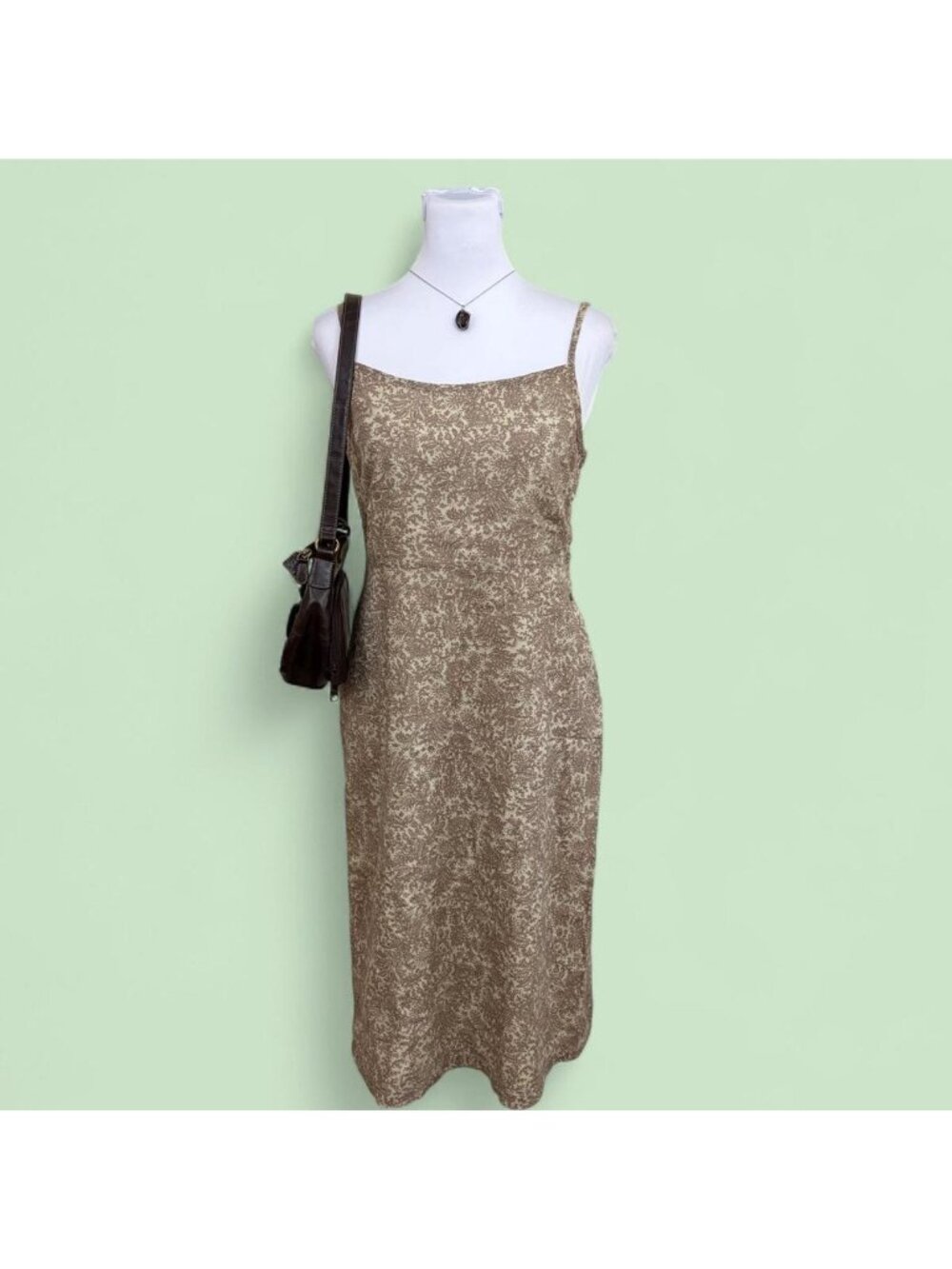 y2k paisley boho dress